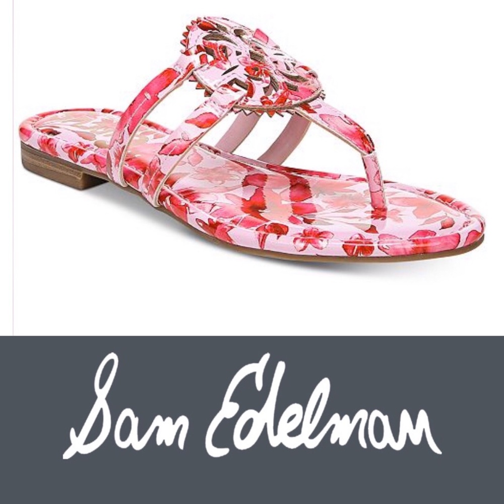 NIB: Sam Edelman Medallion Sandals Retro Red